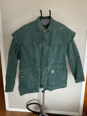 Vintage Carhartt Coat CW043 Hunter Green